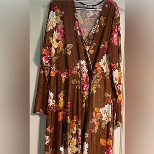 Fall floral dress